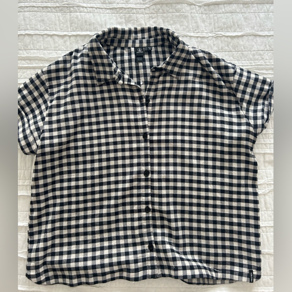 Volcom 2 piece women’s comfy plaid set